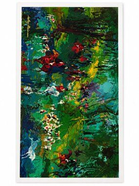 LeRoy Neiman Hunt of the Unicorn Canvas Print Colourful Modernist Horse Scene